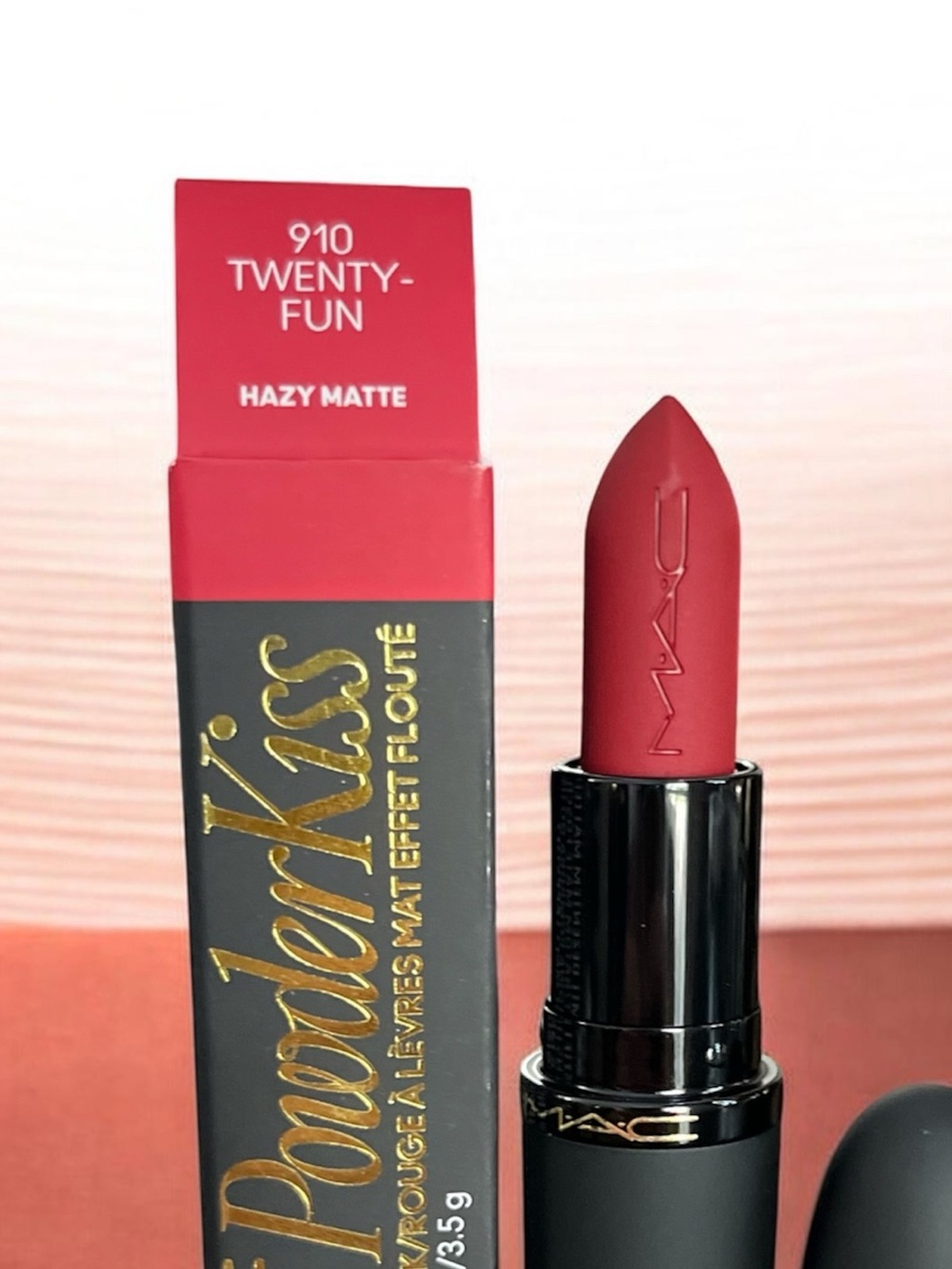 🆕910 TWENTY FUN - MAC Cosmetics Powder Kiss Hazy Matte Lipstick